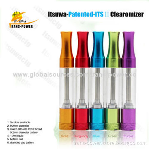 E-cig Itsuwa ITS 2 Atomizers with 1.2mL Capacity, Slim Body, Fashionable Design